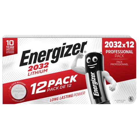 Batterie al litio Energizer 2032 Lithium BP12 conf. 12 pz 2032 E303693100